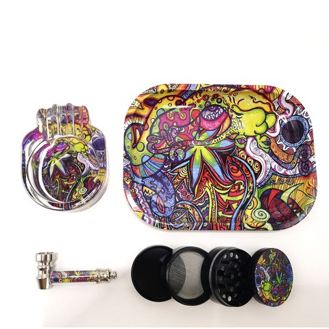 AT-Metal Grinder Set mit Tray,