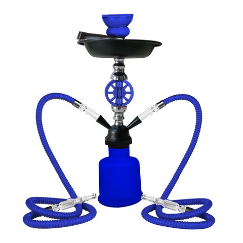 AT-Hookah 40 cm blau gefrosted