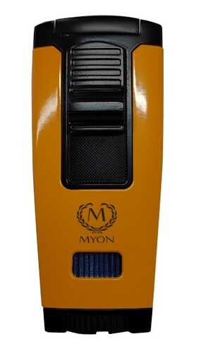 MY-Bages 3-Jet Feuerzeug Gelb