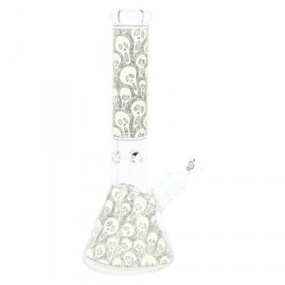 AT-Glas Bong 37cm Glow in the