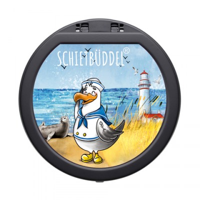 AT-Rauchfrei m. Deckel,schw "S