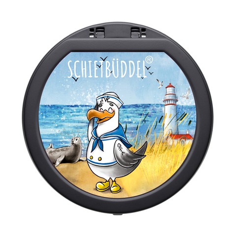 AT-Rauchfrei m. Deckel,schw "S